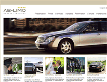 Tablet Screenshot of ab-limousine.ch